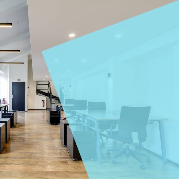 Adhésif transparent blue glace