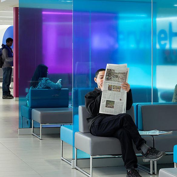 Adhésif transparent Orange rouge