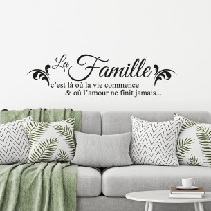 Sticker la famille c'est là...