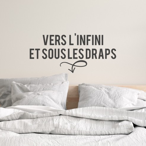 stickers Vers l'infini et sous les draps