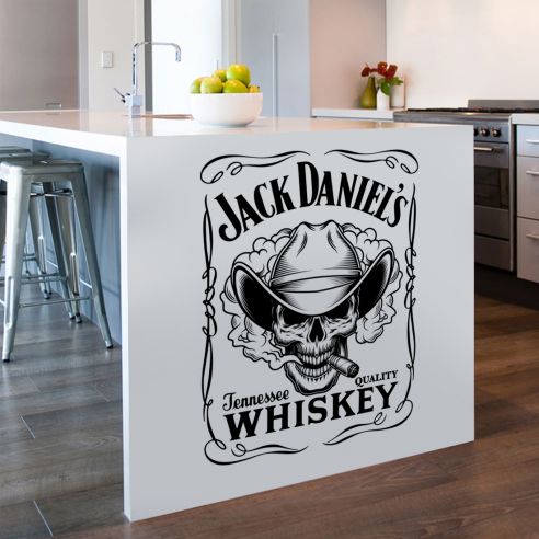 Sticker Jack Daniel's tête de mort