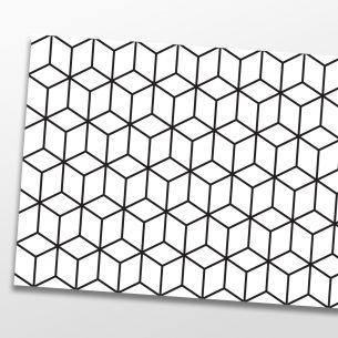 Kit 5 stickers motifs géométriques noir et blanc 2