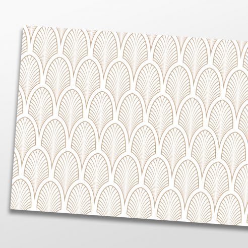 Kit 5 stickers motifs déco beige