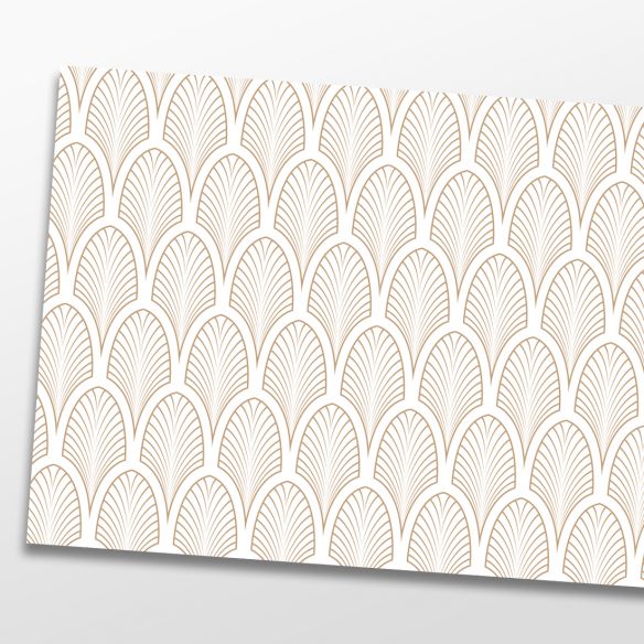 Kit 5 stickers motifs déco beige