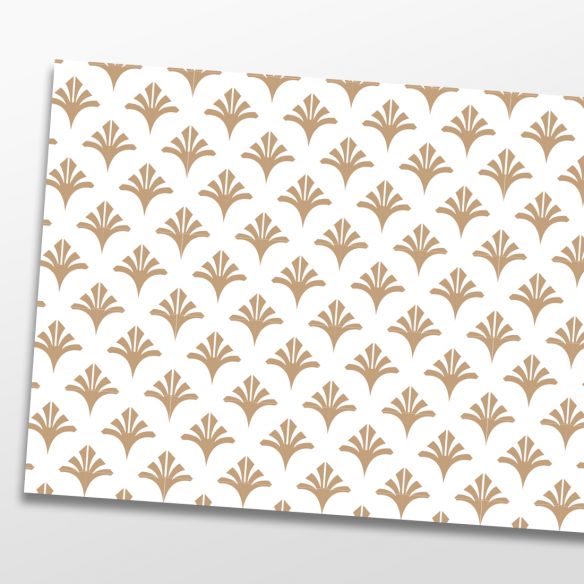 Kit 5 stickers motifs déco beige