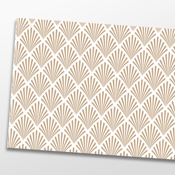 Kit 5 stickers motifs déco beige