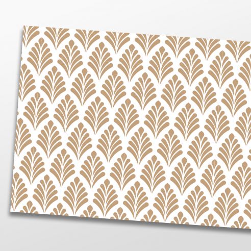 Kit 5 stickers motifs déco beige