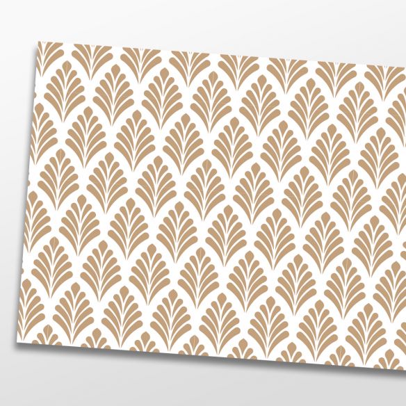 Kit 5 stickers motifs déco beige