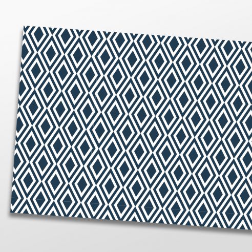 Kit 5 stickers motifs géométriques bleu marine