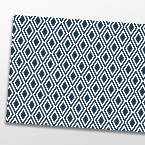 Kit 5 stickers motifs géométriques bleu marine