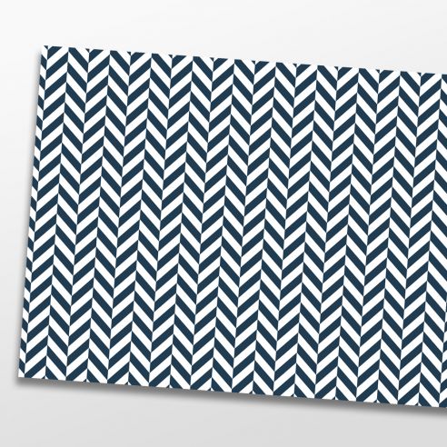 Kit 5 stickers motifs géométriques bleu marine