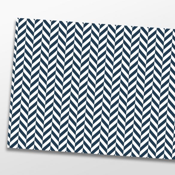 Kit 5 stickers motifs géométriques bleu marine