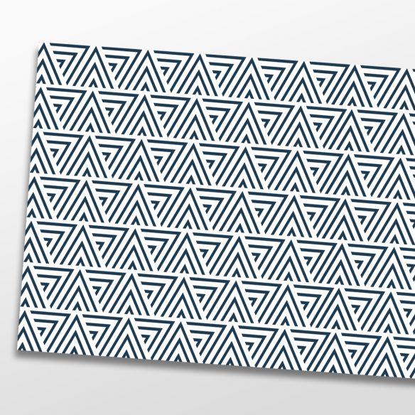 Kit 5 stickers motifs géométriques bleu marine