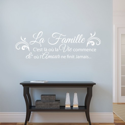 stickers citation famille