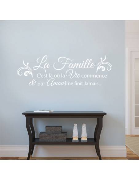 stickers citation famille