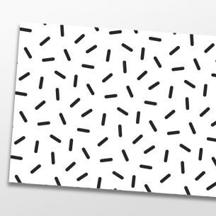 Kit 5 stickers motifs noir et blanc 2