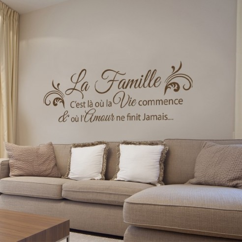 stickers citation famille