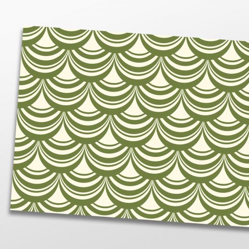 Kit 5 stickers vintage vert kaki