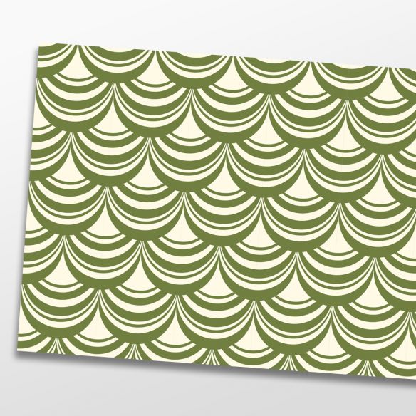 Kit 5 stickers vintage vert kaki