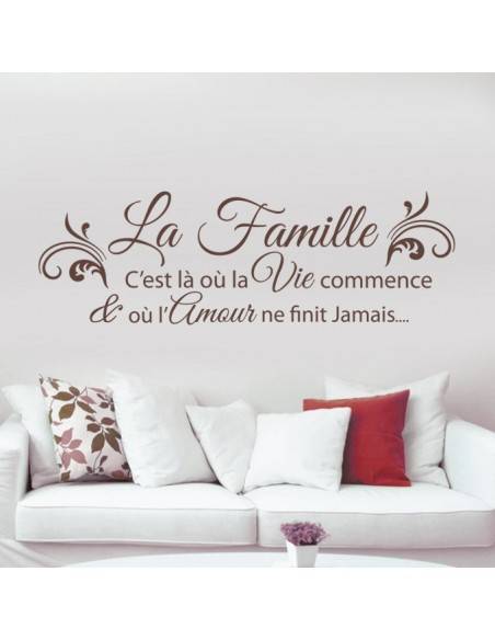 stickers citation famille