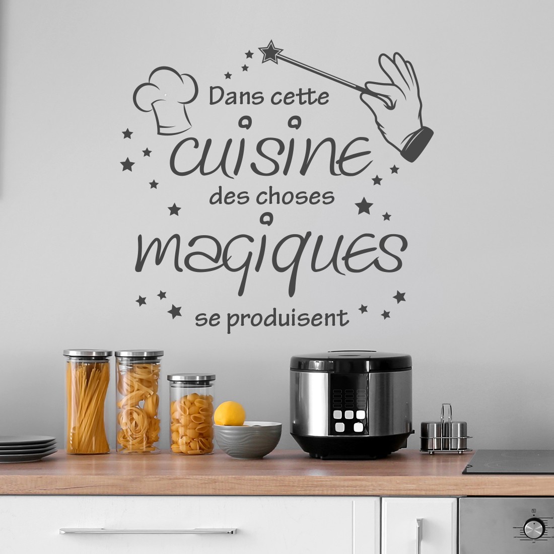 Sticker cuisine la sorcellerie dans la cuisine - TenStickers