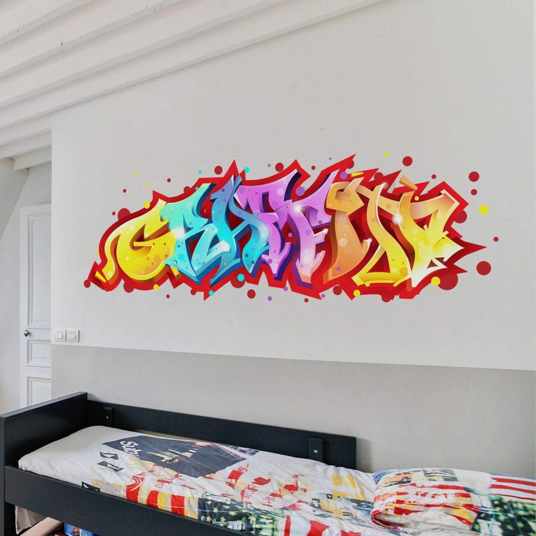 Sticker Frise Murale Art de rue graffitis colorés - TenStickers