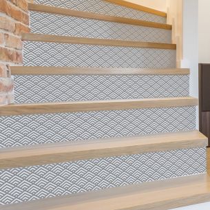 Kit 6 stickers géométrique gris