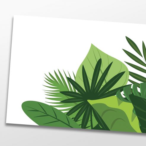 Kit 6 stickers feuillage jungle