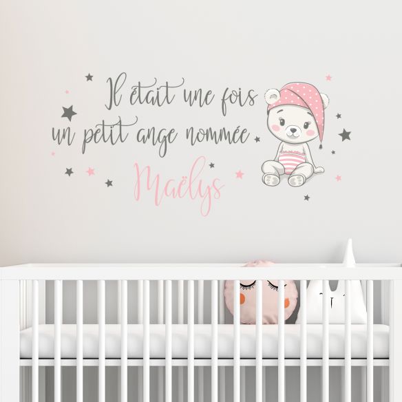 Sticker il était une fois un petit ange