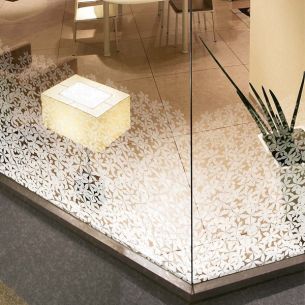 Film dépoli design fleurs