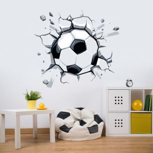Sticker ballon football 3d 2