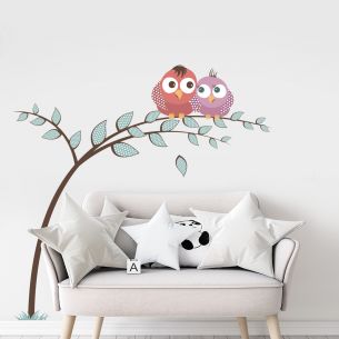 Sticker arbre hibou
