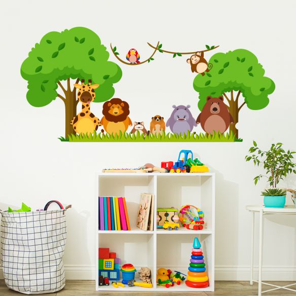 Sticker animaux de la forêt