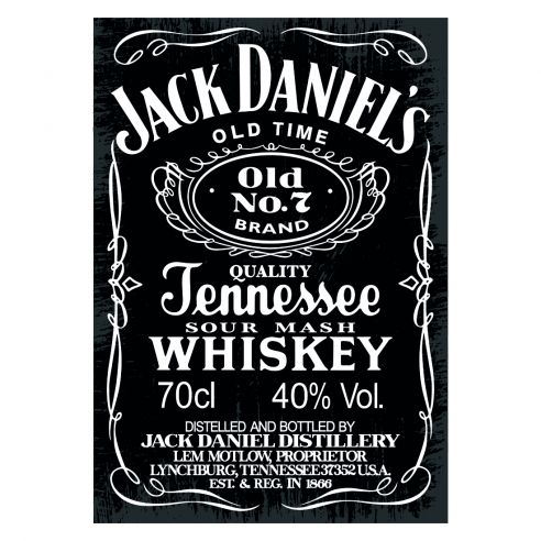 Sticker Jack Daniel's style vintage
