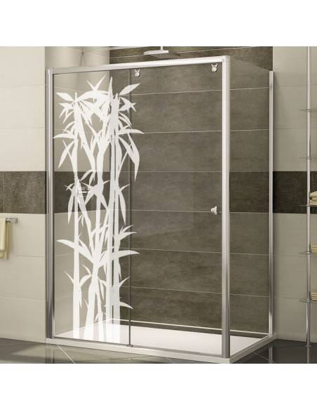 sticker Bambou paroi de douche