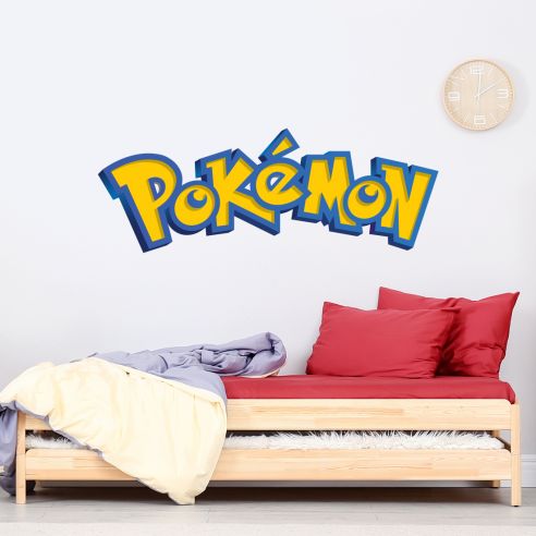 Stickers Pokémon - Sticker logo Pokémon pour décoration d'intérieur