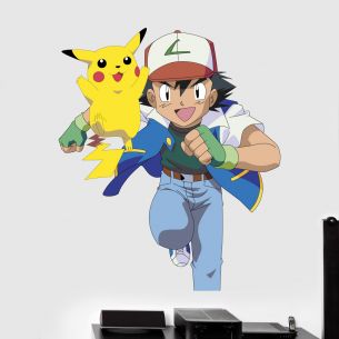 Stickers Sacha et Pikachu