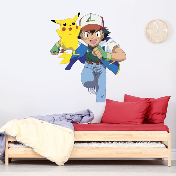 FyfB-3129 Affiche de Pokemon accessoires de chambre enfant peinture sur  toile Pikachu décor artistique mural imprim (Sans cadre) - Cdiscount Maison