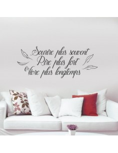 stickers muraux citation courte