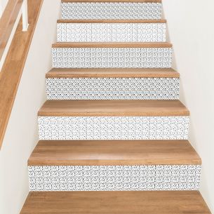 Kit 6 stickers contremarches escaliers