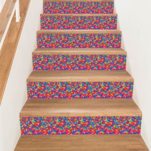 Kit 6 stickers contremarches géométriques