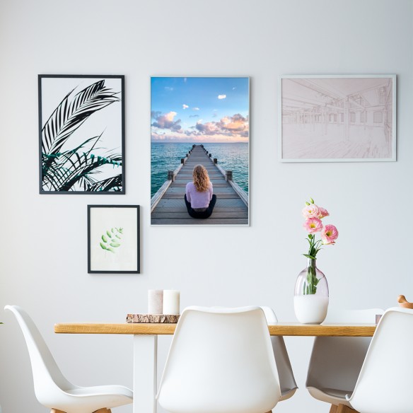 Regard vers l'océan poster