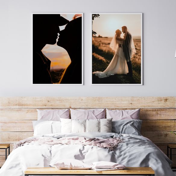 Couple qui s'embrasse poster