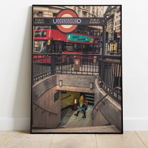 Entrée de métro Londres Poster 2