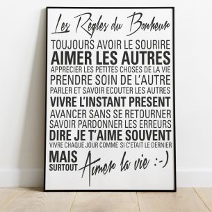 Les règles du bonheur Affiche 2
