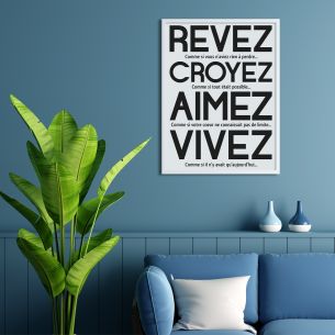 Rêvez croyez aimez vivez affiche 2