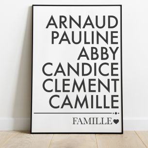 Affiche famille personnalisée 2