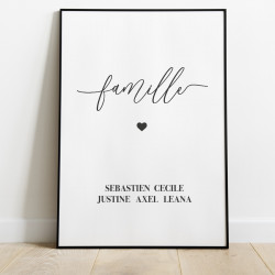 Poster famille personnalisé