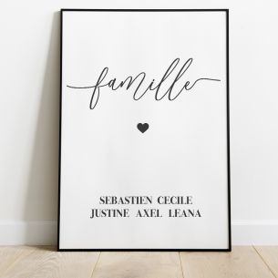 Poster famille personnalisé 2