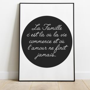 La famille c'est la où la vie commence poster 2